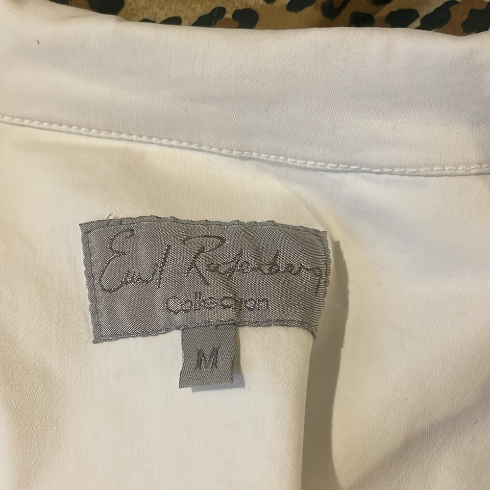 Earl Rutenberg Vintage White Jean Jacket w/ Bracelet Length Sleeves - Picture 7 of 8